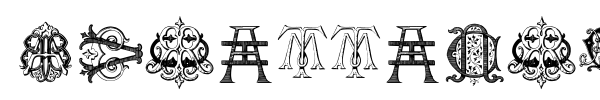 Intellecta Monograms Random Samples Five font preview